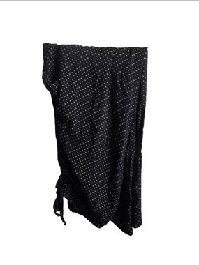 Women's Talbots Polka Dot Pants Black White Size L flowy officewear casual